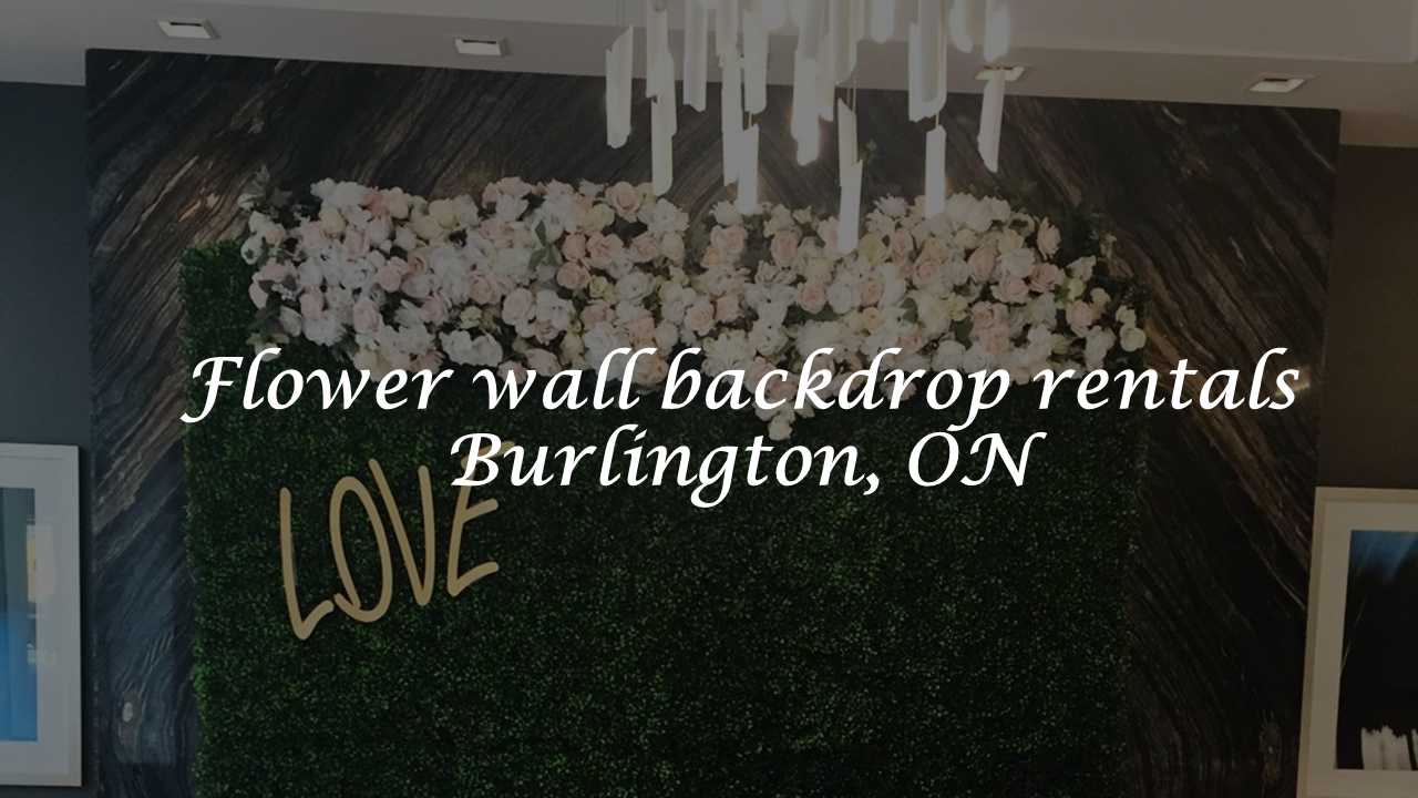 Burlington Flower Wall Rental