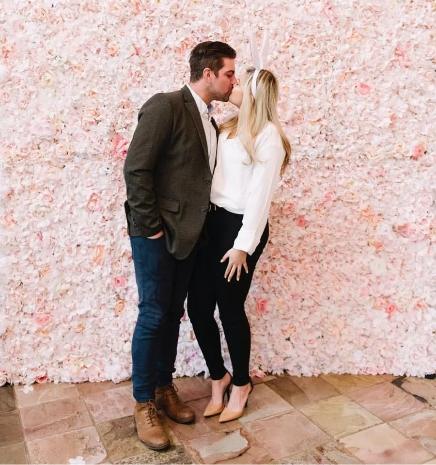 Pink Flower Wall