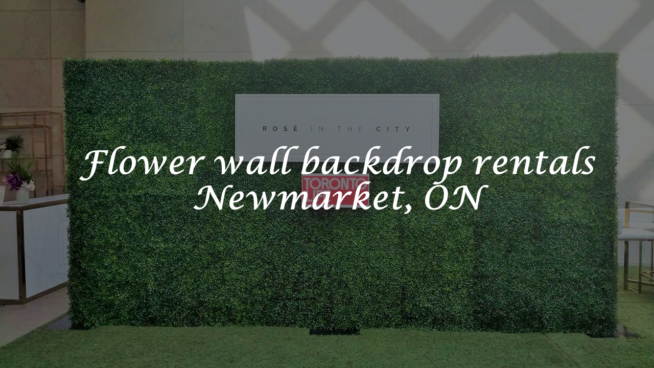 Newmarket Flower Wall Rental