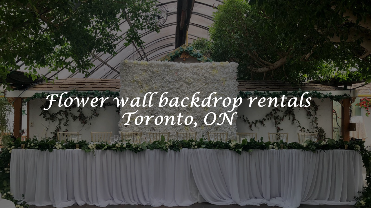 Toronto Flower Wall Rental