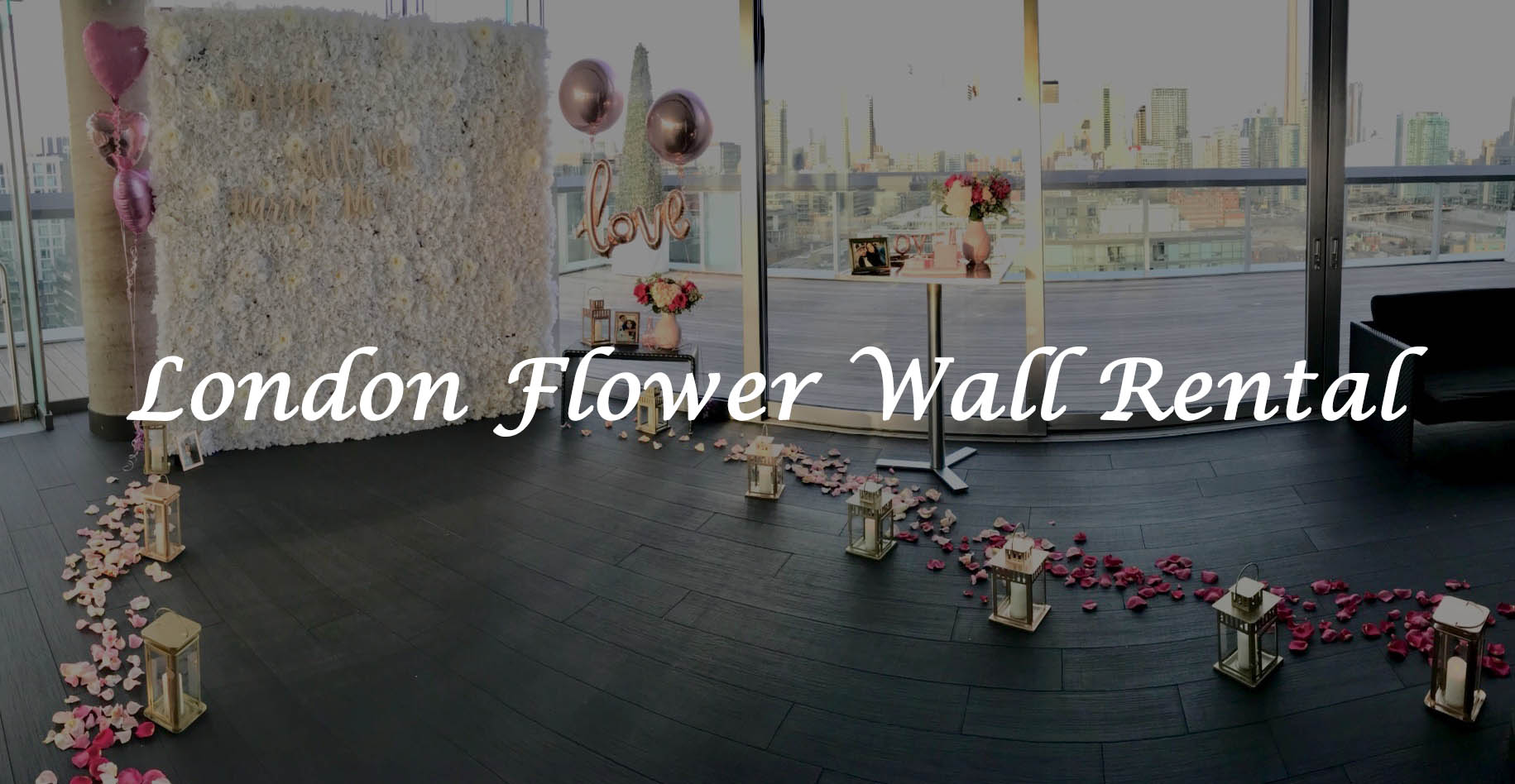 Ajax Flower Wall Rental