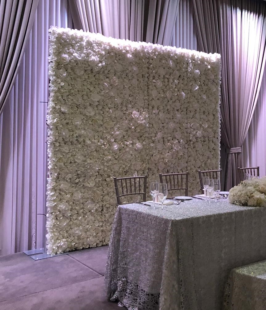 Fall Wedding Colours and Flower Backdrops Flower Wall Rentals