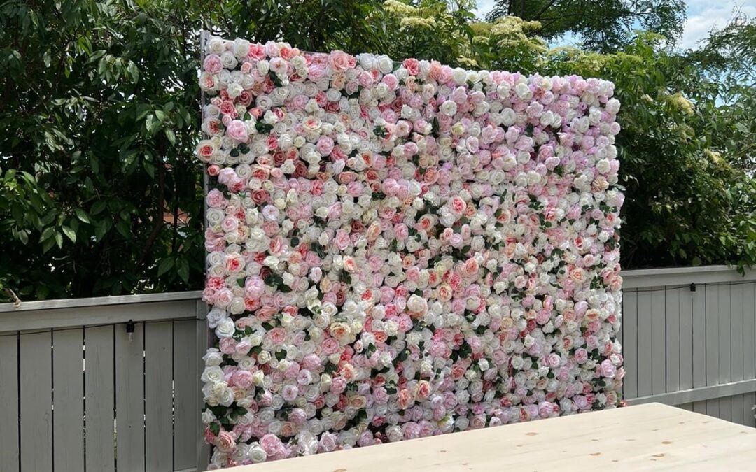 burlington mixed flower wall-Burlington Rent Flower Wall