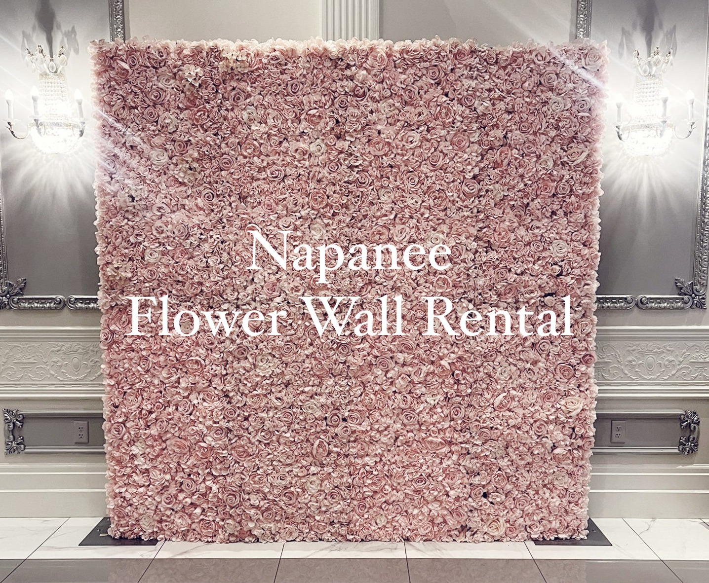 Napanee flower wall rental