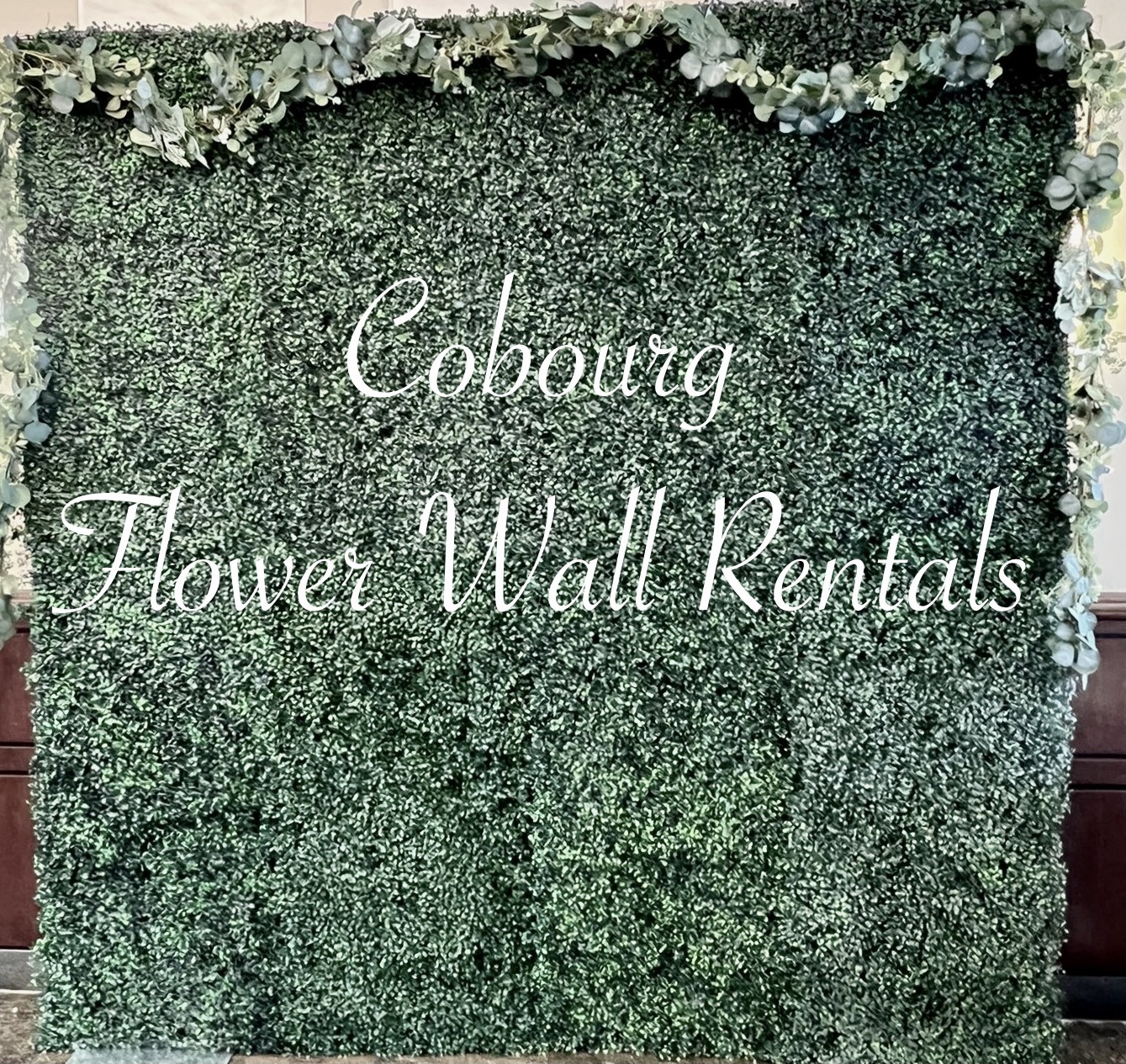Cobourg flower wall rental