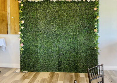 Bradford green flower wall