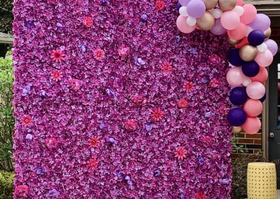 lavender flower wall