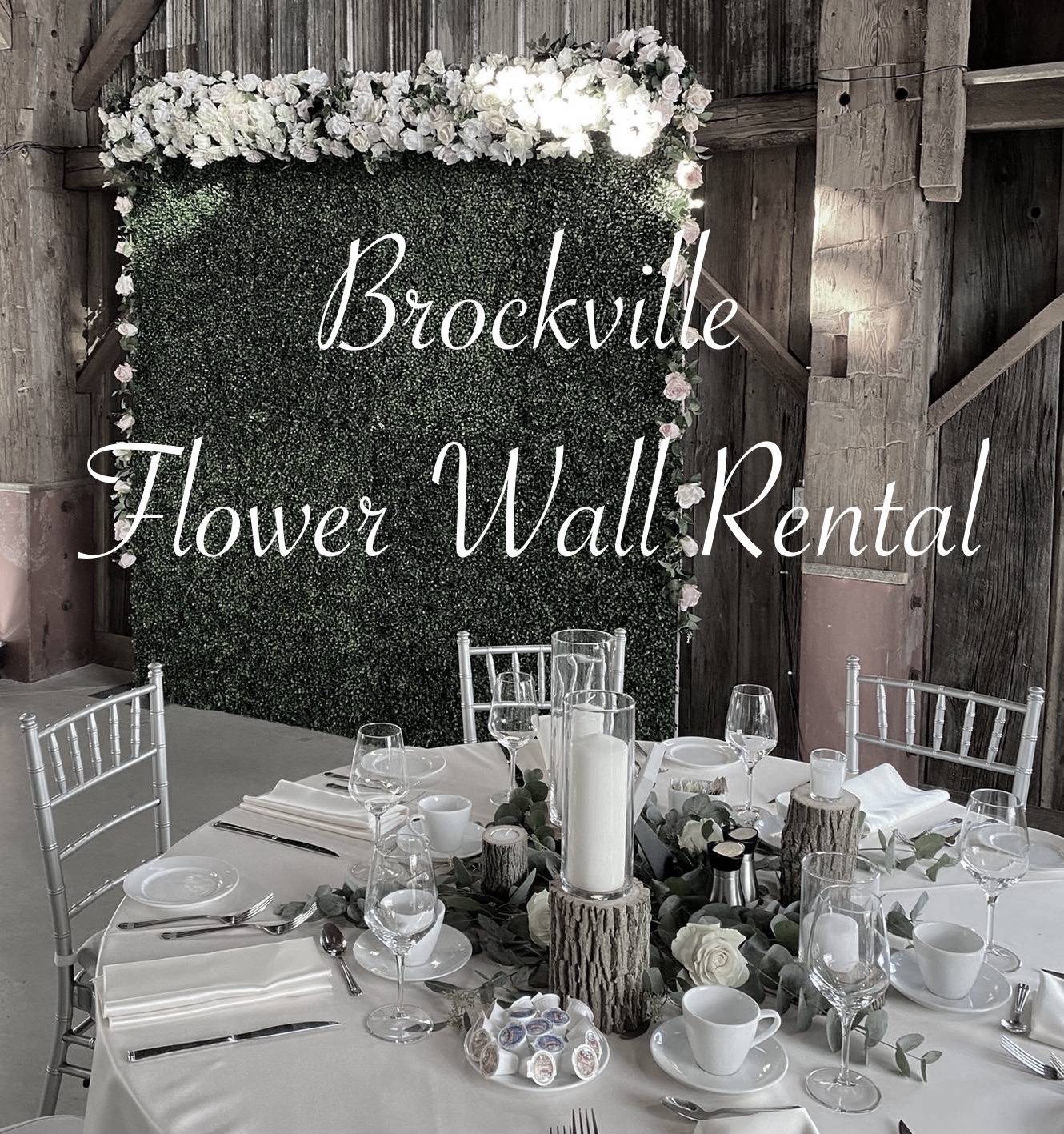 Brockville flower wall rental
