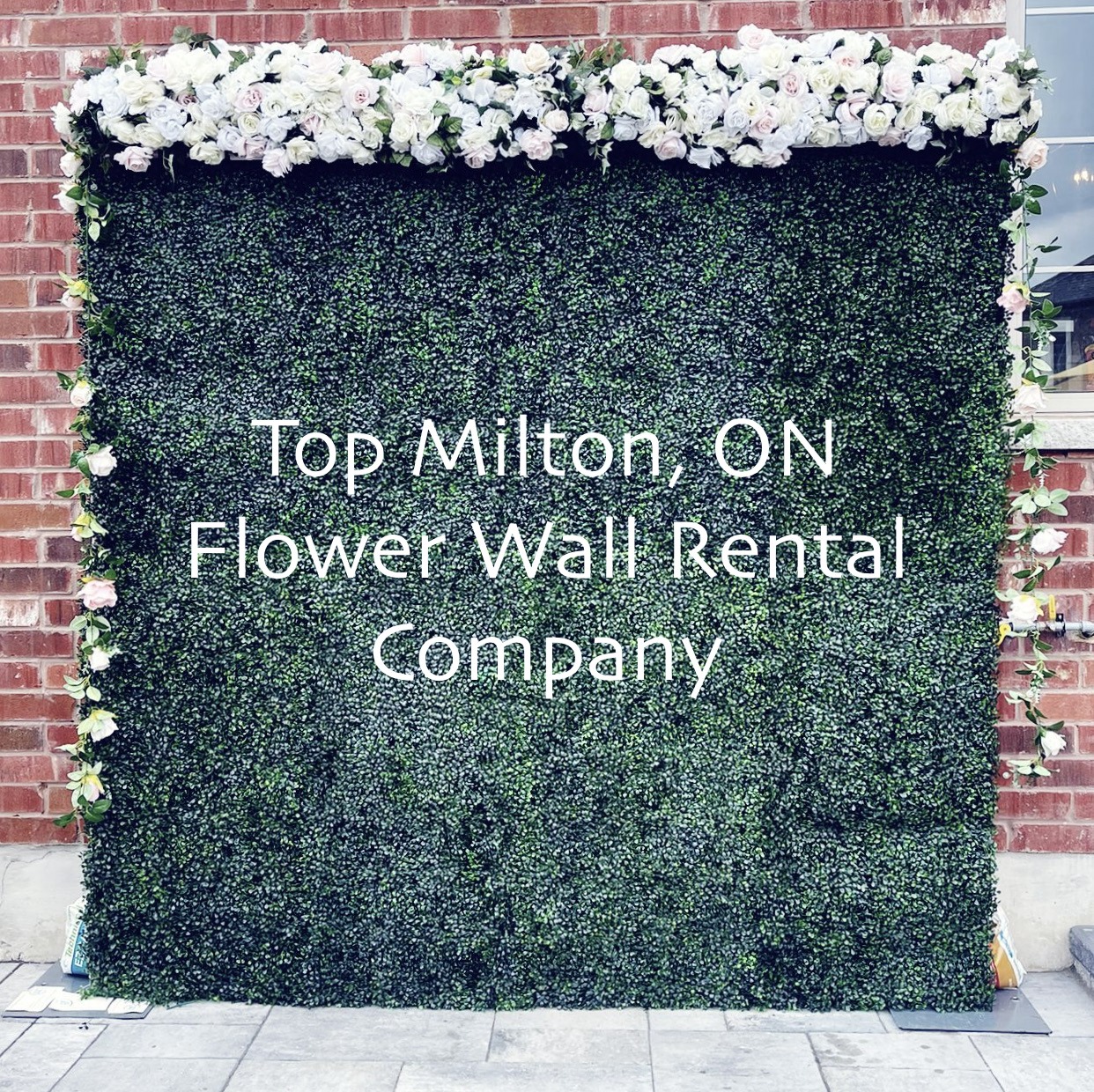 Milton flower wall rental