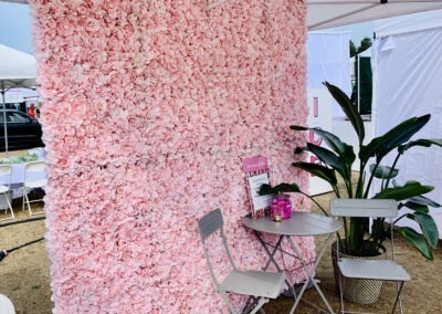 Port Perry blush flower wall