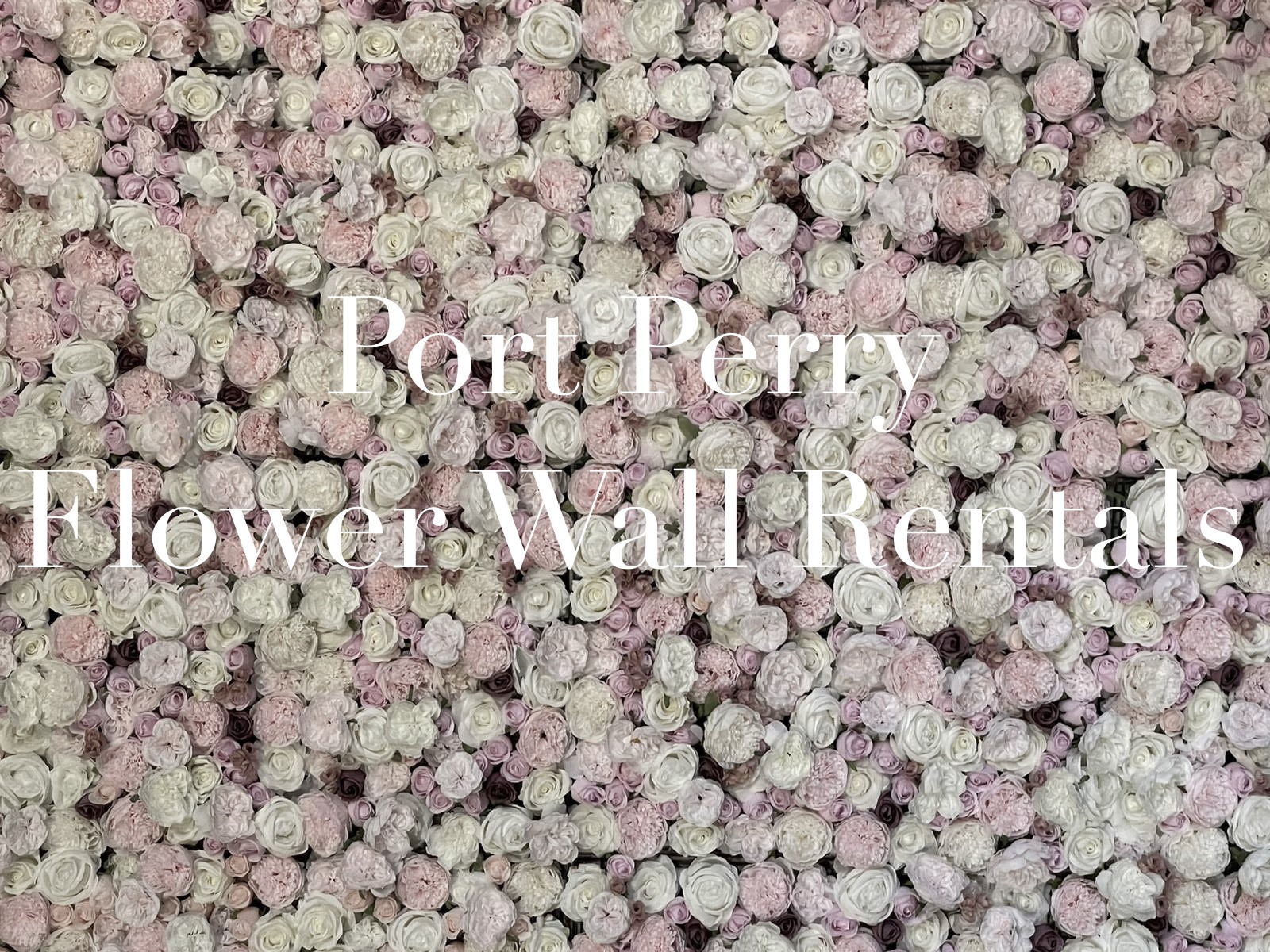 port perry flower wall rental