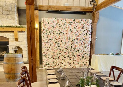 Port Perry flower wall rental