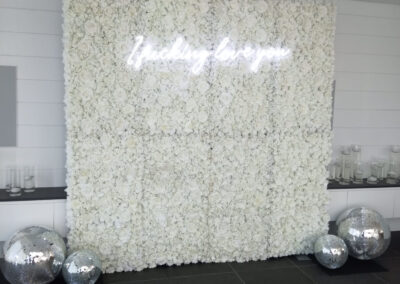 White Flower Wall Rental