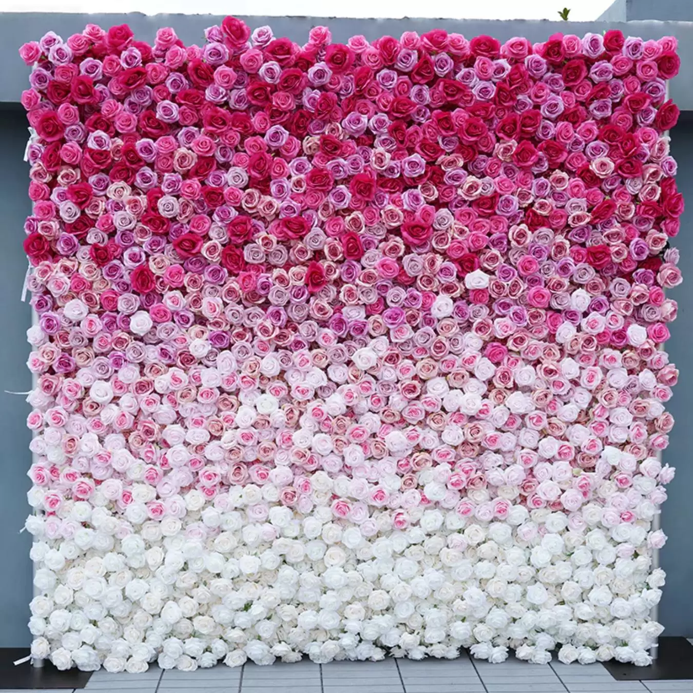 Gradient Ombre Flower Wall Rental