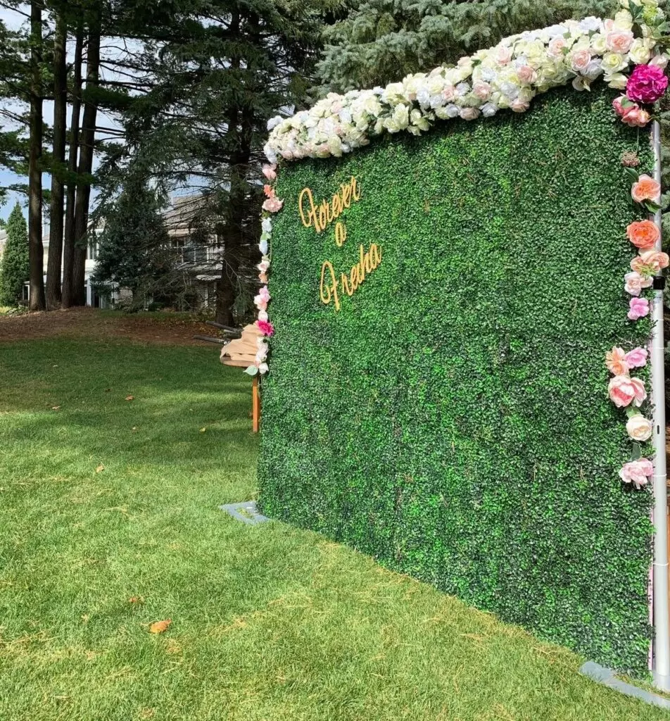 Green North York Flower Wall Rental Company 