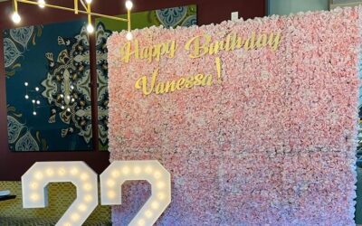 Barrie Pink Blush Flower Wall for Birthday Parties