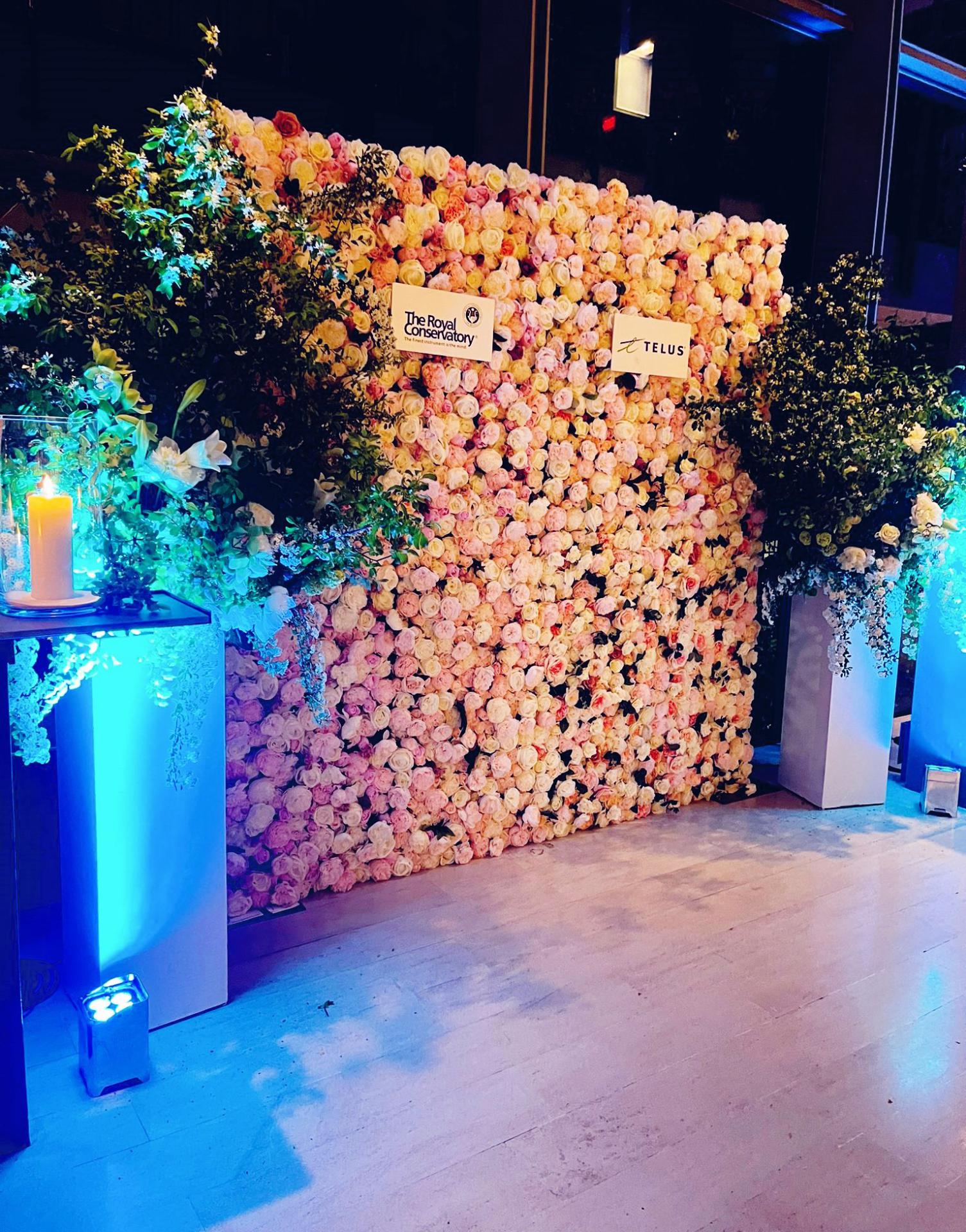 Rent Popular Flower Wall in Brampton for Corporate Events