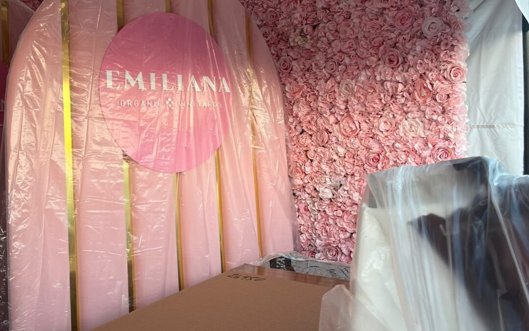 Belleville Pink Corporate Flower Backdrop