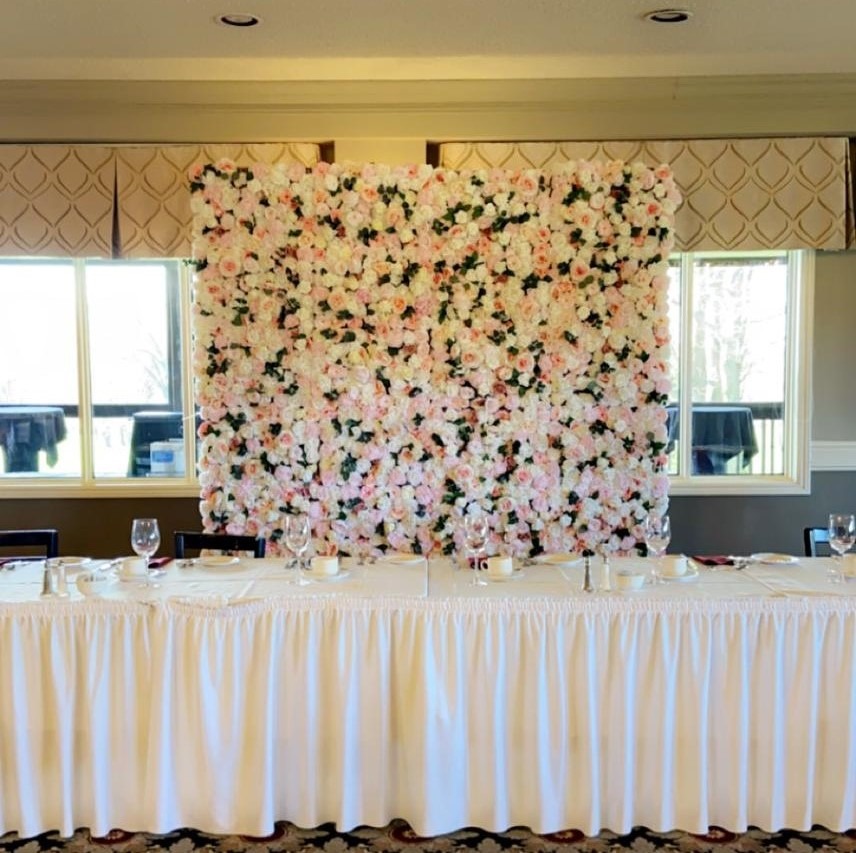 Popular Mississauga Flower Wall Rental for Weddings