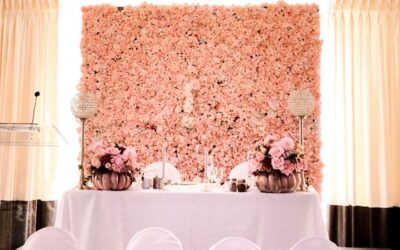 Toronto Pink Blush Flower Wall for Corporate Events