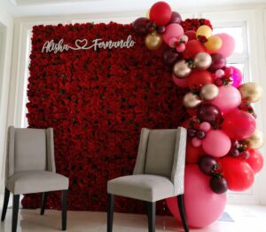 Kingston Floral Backdrop Wedding Decor Rental
