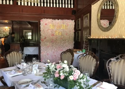 Pink Flower Top Wedding Backdrop Ottawa