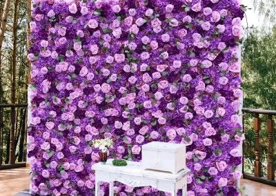 Purple Flower wall backdrop Ottawa