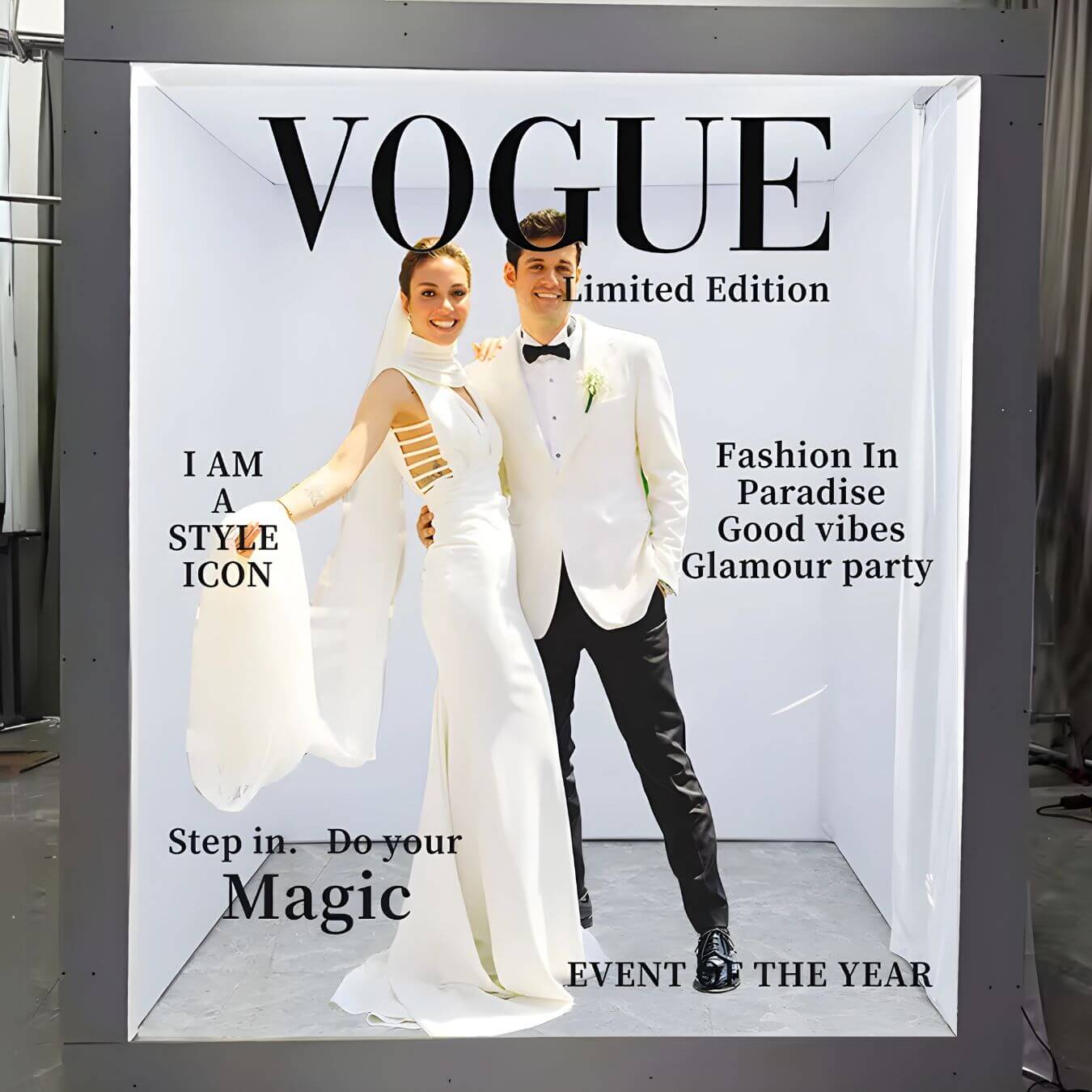 Custom Magazine Photo Booth Rental